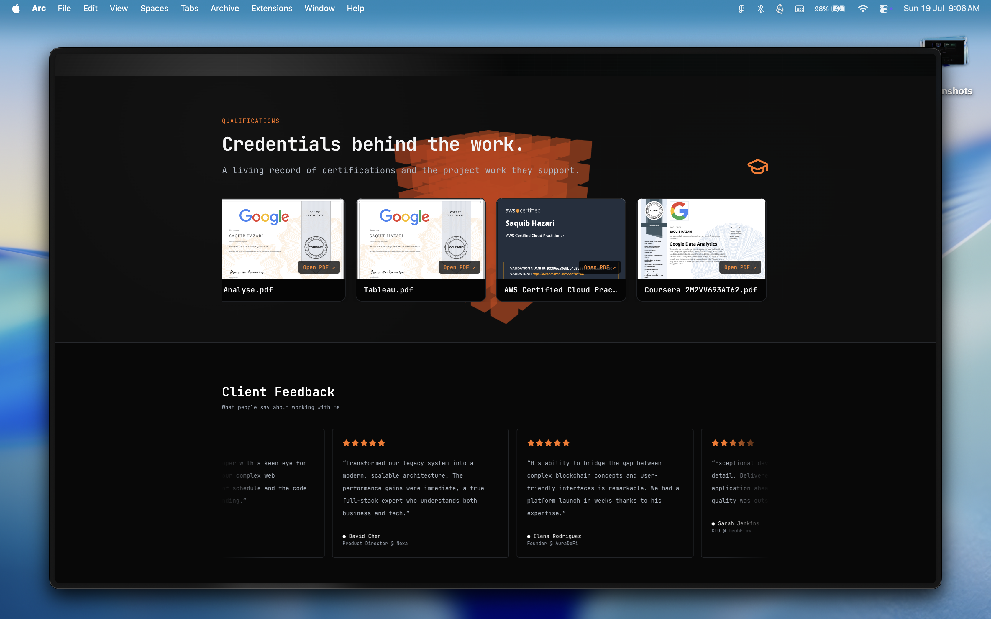 Dev Portfolio project image 3