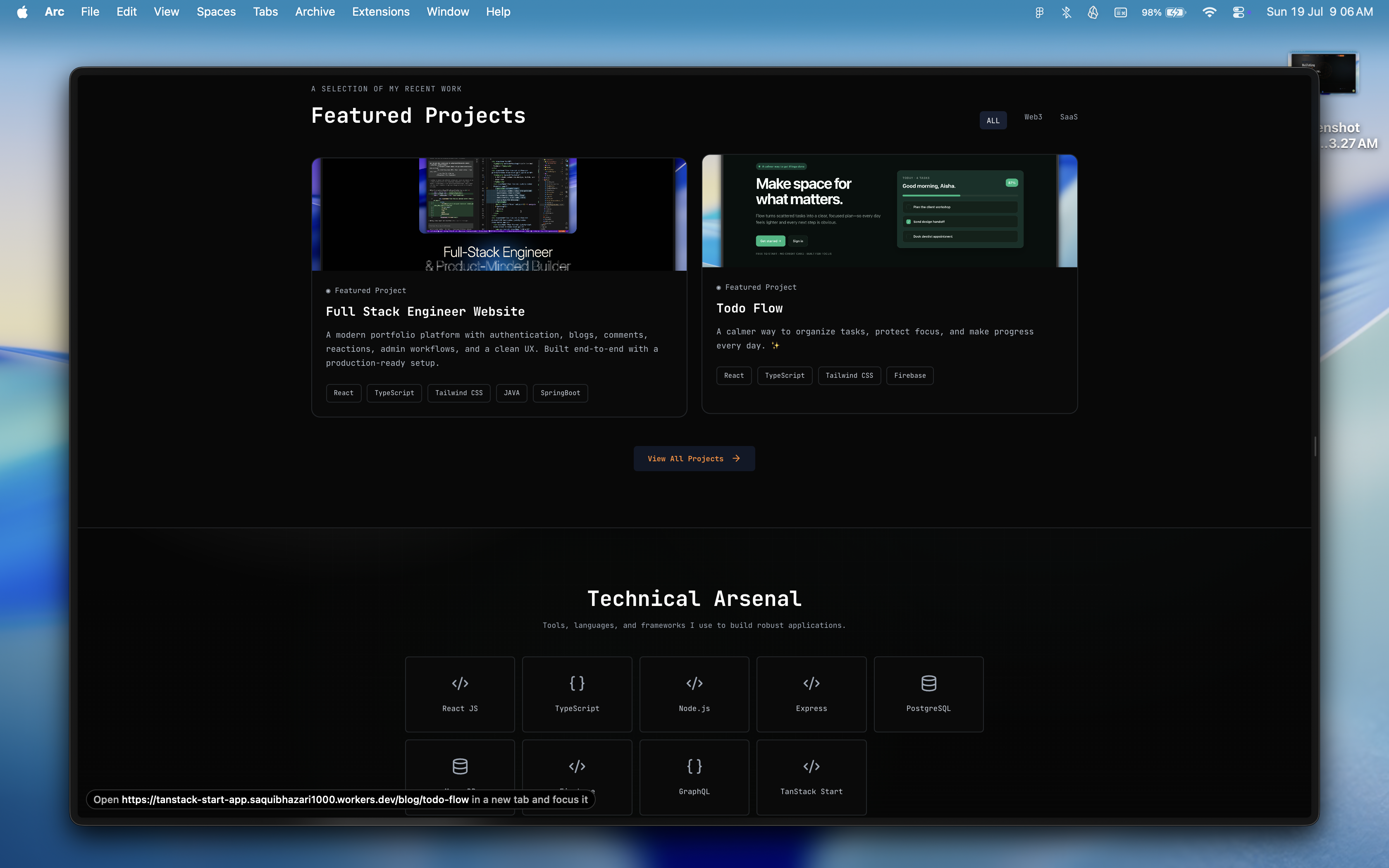 Dev Portfolio project image 2
