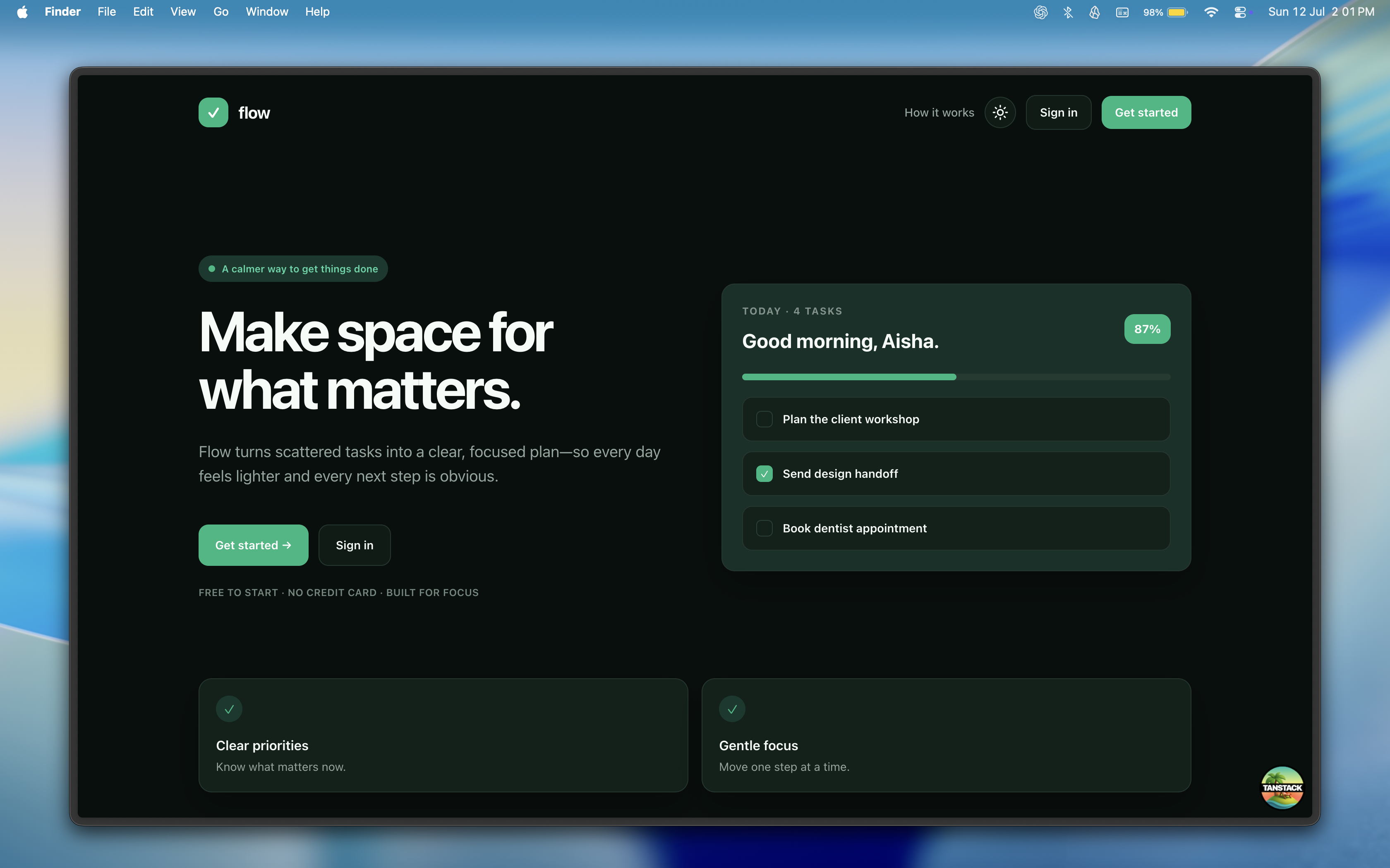 Preview of Todo Flow